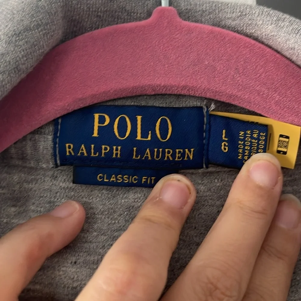 Men’s Ralph Lauren classic grey polo shirts